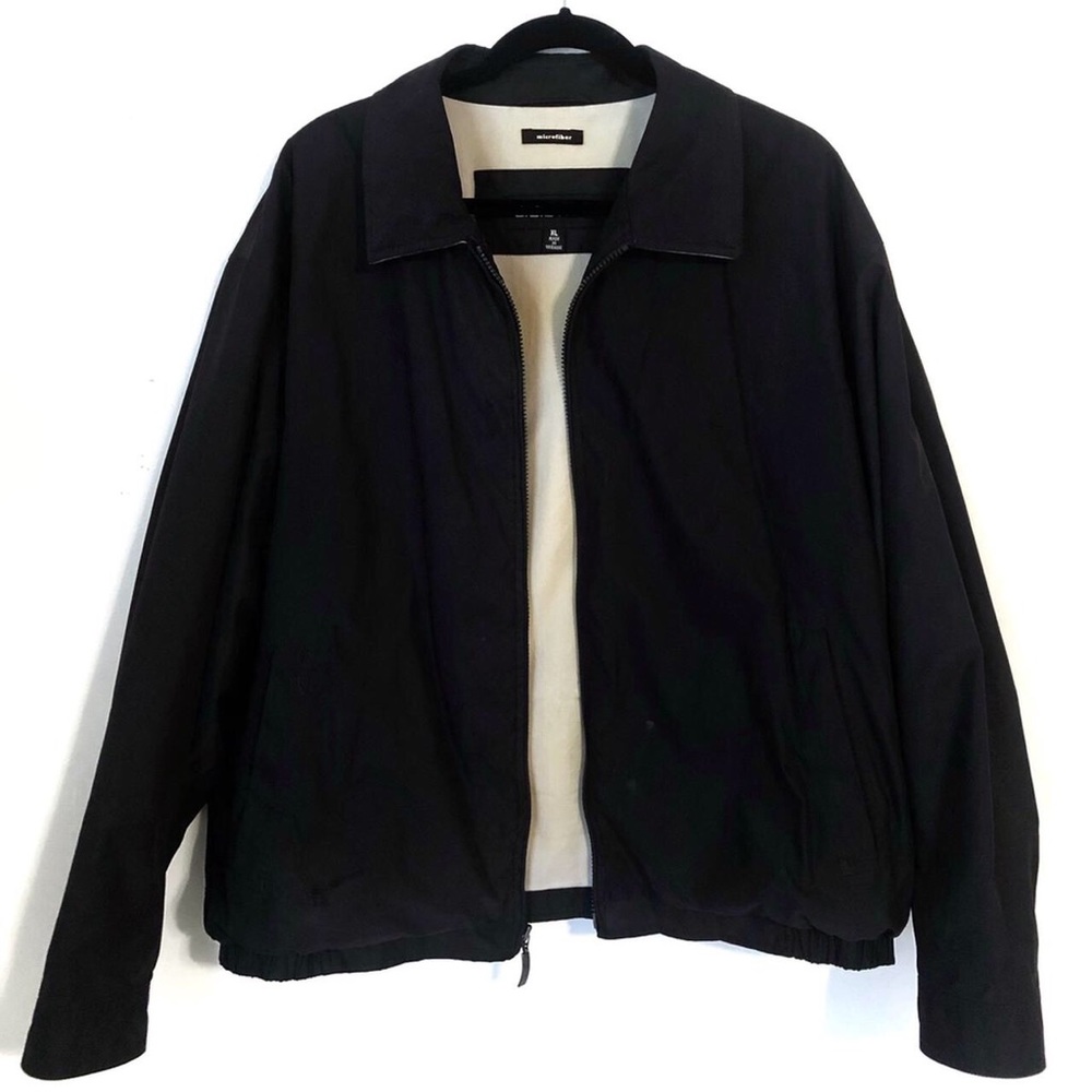Claiborne Zip Up Bomber Jacket Size XL